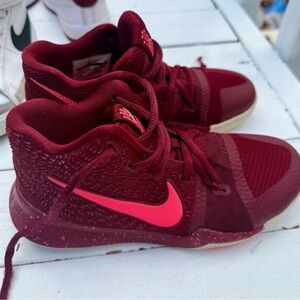 Nike Kids Burgundy and Pink Sneakers